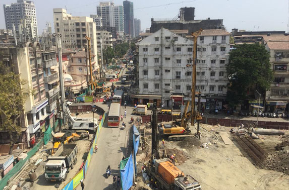 Girgaon station - Work in progress