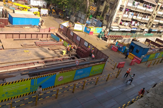 Grant Road station works