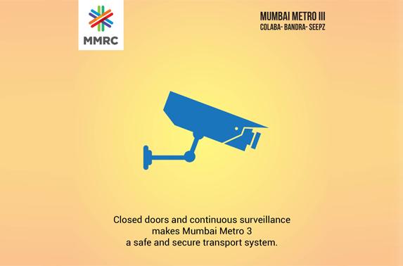 Closed doors and continuous surveillance makes Mumbai Metro 3 a safe and secure transport system