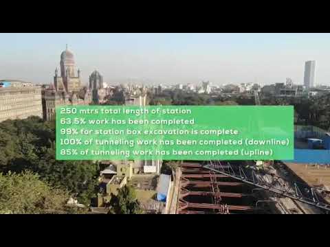 Embedded thumbnail for CSMT METRO STATION IN THE MAKING