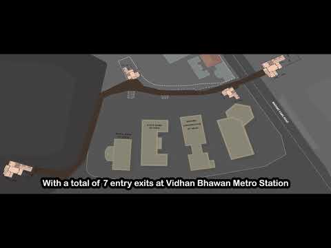 Embedded thumbnail for Walkthrough at Vidhan Bhavan metro station